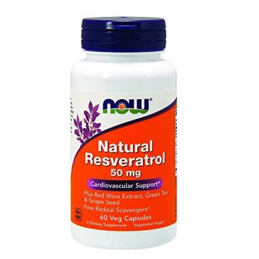 Imagine produs NOW Foods Natural Resveratrol 50mg 60caps