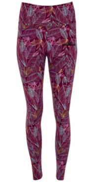 Imagine produs Burgundy ankle-lenght leggings