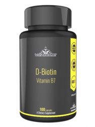 Poză D-Biotin Vitamin B7 100 caps