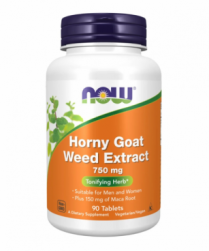 Poză NOW Foods Horny Goat Weed Extract 750mg - 90 tab