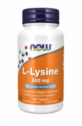 Poză NOW Foods L-Lyzine 500mg - 100 tabs