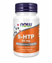 Poză NOW Foods 5-HTP 50mg - 30 veg caps