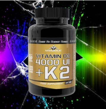 Изображение товара Vitamin D3 4000 UI + K2 100 tab